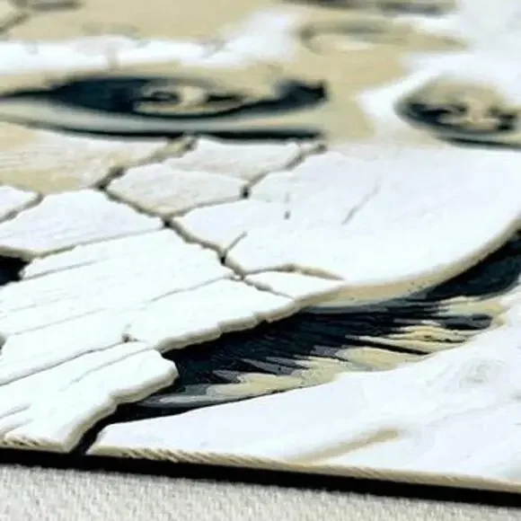 Woman in the Wall, Cracked Face Wall Art, Surreal Portrait Wall Decor - Picture 8 of 9